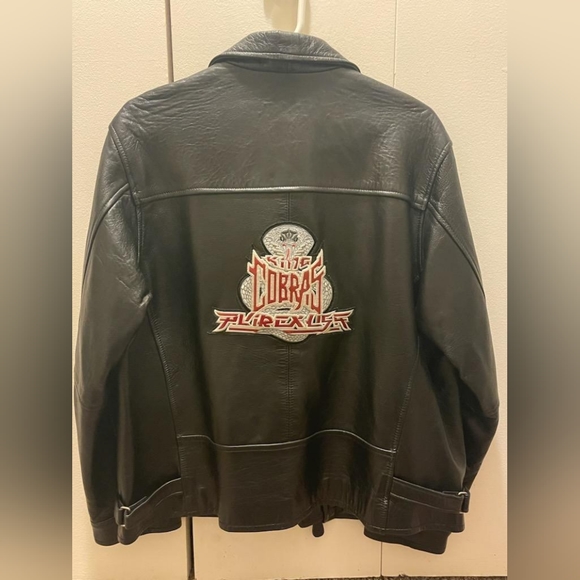 Rare vintage Avirex King Cobras leather jacket